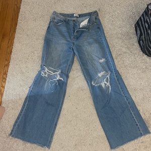 Baggy wide-leg jeans